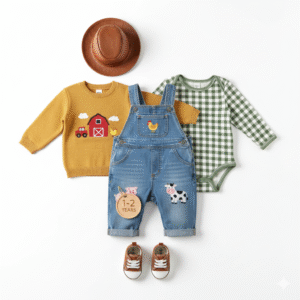 Conjunto 3 Piezas Bebé Granja