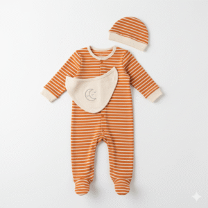 Pijama / Pelele de Bebé Rayado con Accesorios de Luna